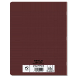 CAHIER PP MARRON 17X22 96P SEYES 90G PIQURE